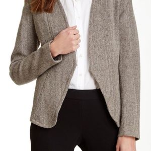Theory Yaisa Herringbone wool blend Jacket Sz 12.